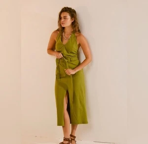 Vestido midi Randi verde Free People From The Free-est Collection talla XL  - Imagen 1 de 10