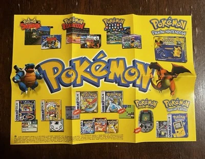 Nintendo GameBoy Pokemon/ Nintendo 64/N64 - Poster/Werbung/Flyer - Bild 1 von 3