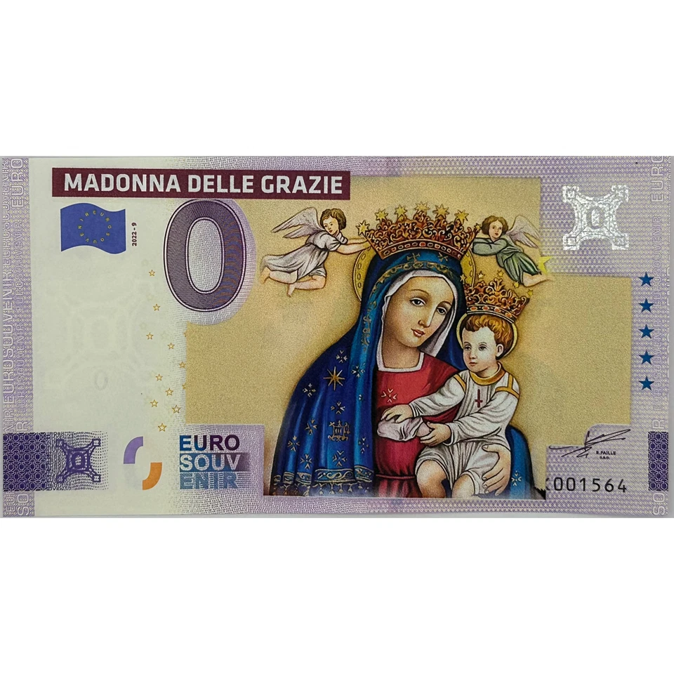 Zero Euro Souvenir Banknote Madonna Delle Grazie - Special Edition - Image 1 of 1
