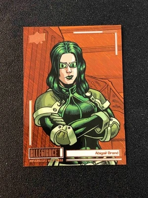Abigail Brand 2023 Upper Deck Allegiance Avengers vs X-Men Orange Power /199 C56 - Image 1 of 2
