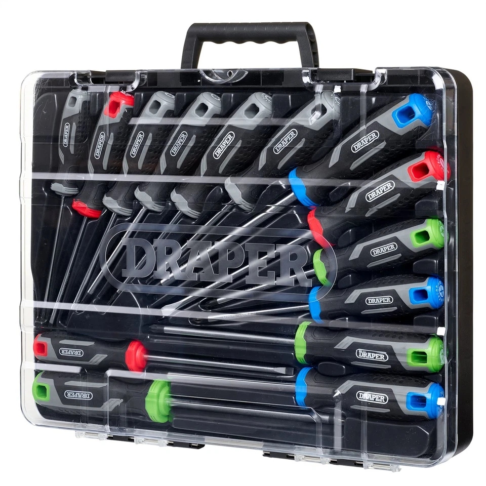 Draper 13437 Soft Grip Screwdriver Set with TX-STAR® 14 Piece - Image 1 of 2