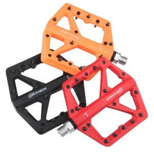 Mountain Bike Pedals Lightweight Wide Nylon Bicycle Pedals MTB Road Bike Pedals - Picture 1 of 15