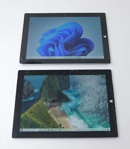 Lot of 2 Microsoft Surface 3 1645 10.8" 64GB & 128GB Tablets - Working But Read - Picture 1 of 12