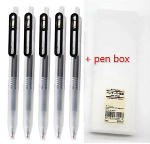 10/5pcs MUJI Moma 0.5mm Gel Ink Press Pen Gel pen Office Ballpoint pen+pen Case