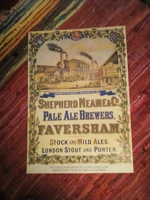 SHEPHERD NEAME BREWERY, FAVERSHAM, KENT. POSTER. - Image 1 of 2