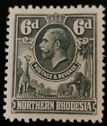 Rhodesia: 1925 King George V 6 P. (Collectible Stamp).