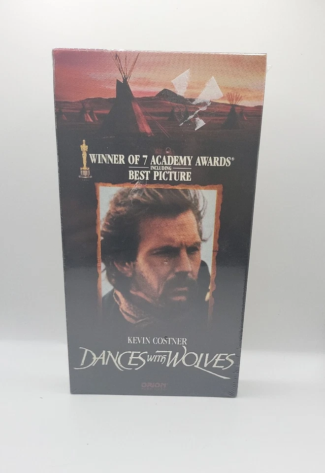 Dances With Wolves VHS Factory Sealed Studio Watermark Original Release 1990 - Image 1 of 4