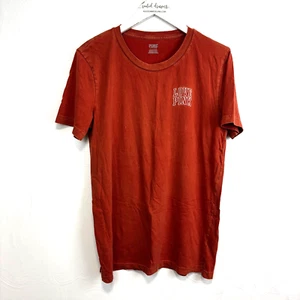 Victoria's Secret PINK T-Shirt rost orange einfarbig Pullover Kurzarm Freizeit Tee - Bild 1 von 7