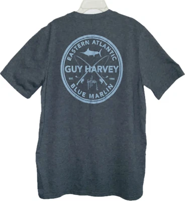 Guy Harvey Women's T-Shirt Short Sleeve Grey Cotton Blend Size L - Image 1 of 4