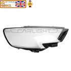 FOR Audi A3 2016 – 2019 Headlight Lens Cover GLASS Right Driver Side + Manual