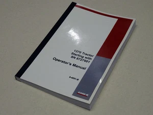 Libro de mantenimiento manual para propietarios Case 1370 para operadores de tractores NUEVO - Imagen 1 de 5