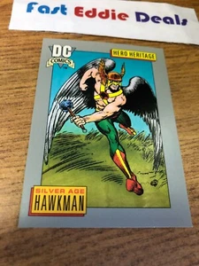 IMPEL MARKETING 1991 DC COMICS SUPERHEROES SILVER AGE HAWKMAN CARD 11 SUPERMAN - Picture 1 of 2