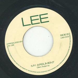 " MY ARGUMENT." glen adams. LEE 7in. - Picture 1 of 2