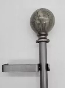 Bola de mármol sintético 5/8" barra de cortina ajustable - estaño - Imagen 1 de 2
