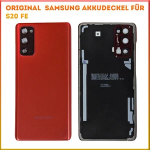 Oryginalna pokrywa baterii Samsung S20 FE SM-G781 Tylna pokrywa ze szkłem na aparat Czerwona - Zdjęcie 1 z 1
