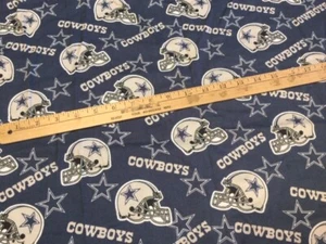 Tela de algodón de fútbol americano vintage DALLAS COWBOYS con licencia NFL IDEAL PARA MÁSCARAS - Imagen 1 de 10