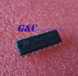 10PCS CD4017 CD4017BE 4017 DECADE COUNTER DIVIDER IC A3GS - Picture 1 of 1