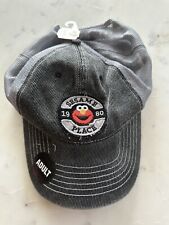 Sesame Place Black Corduroy Elmo Hat NWT
