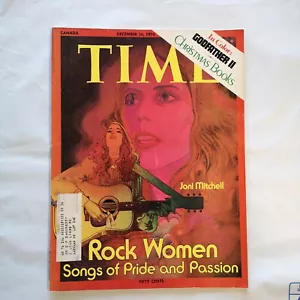 Time Magazine Dec 16 1974 Joni Mitchell Rock Pride & Passion - Rolex Oyster AD - Picture 1 of 6