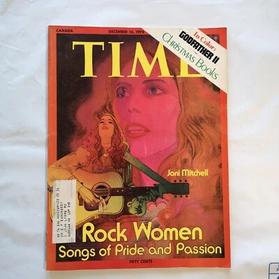 Time Magazine Dec 16 1974 Joni Mitchell Rock Pride & Passion - Rolex Oyster AD - Image 1 of 4