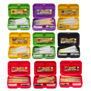 HONEYPUFF Fruit Flavored Rolling Papers Box Set w/ 78mm Paper Cones Glass Filter