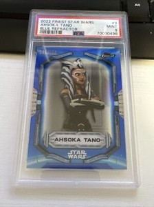 Star Wars Topps Finest 2022 Ahsoka Tano Blue Refractor 101/150 PSA GRADED 9