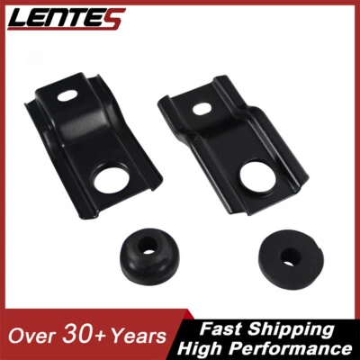 Pair Upper Radiator Mount Brackets Rubber Bushings For 1994-1998 Nissan 240SX - Imagem 1 de 4