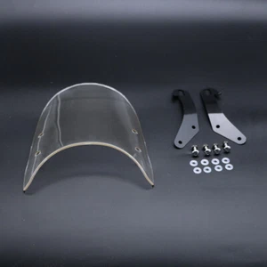 Faro redondo universal transparente para parabrisas de moto de 5-7" para Harley - Imagen 1 de 7