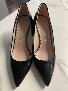 Furla Pointed Toe High Heels Black Size 37 1/2 - Picture 1 of 3