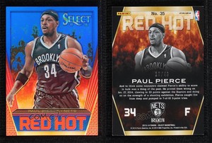 2013-14 Panini Select Red Hot Blue Prizm /49 Paul Pierce #35 HOF