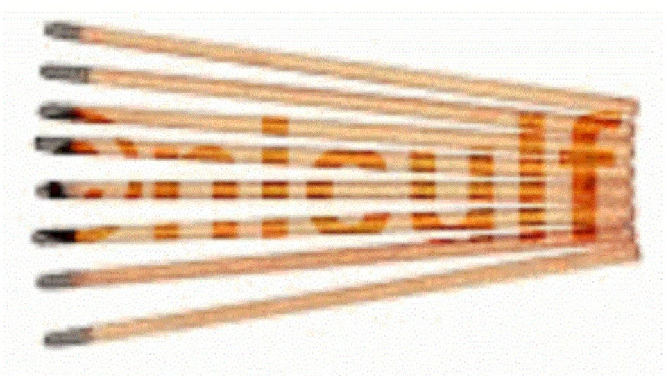 10 Kohleelektroden 4x305 Pointed für Fugenhobler verkupfert Fugenhoberelektrode