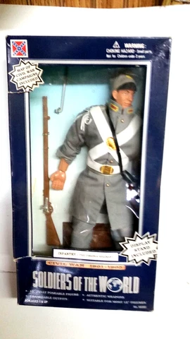 SOLIDERS OF THE WORLD INFANTRY VIRGINA REGIMENT  12" ACTION FIGURE W/STAND Cover