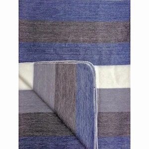 SOFT & WARM MULTICOLOR STRIPED ALPACA WOOL HANDMADE BLANKET PLAID THROW - Picture 1 of 14
