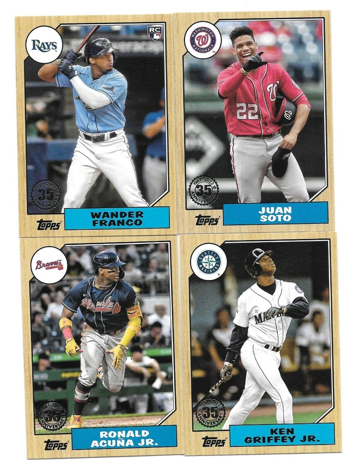    2022 TOPPS Series 1  1987 Topps Baseball 35th Anniversary U-Pick your Player - Image 1 of 1