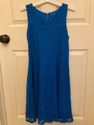 CIRCO Girl's Blue Floral Lace Dress Size XL (14-16) NWOT - Image 1 of 2