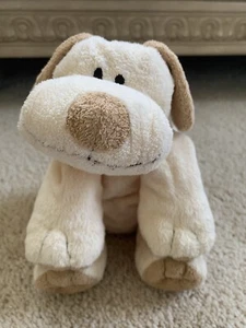 Peluche Ty Pluffies Plopper il cane 2002 panna marrone occhi cuciti - Foto 1 di 9