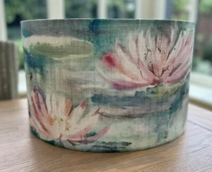 Water Lilies Lamp Shade Voyage Maison Perdita Fabric Impressionist style Lily - Picture 1 of 12