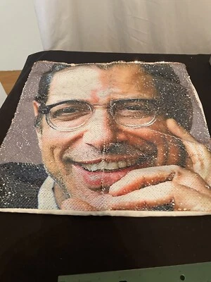 Jeff Goldblum Pillow Covers Funny Sequin Pillow Case Reversible Sequin New - Image 1 of 4