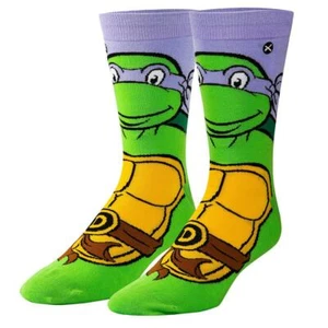 ODD SOX Men's Crew Socks - Donatello (TMNT)-(UK 6-12 | EU 40-46) - Picture 1 of 3