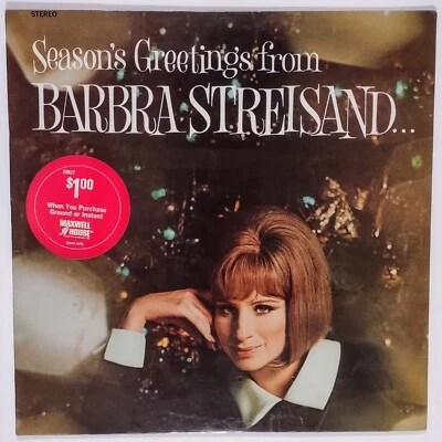 Barbara Streisand & Friends - Season's Greetings - New Sealed 12" Vinyl LP 1969 Foto 1 de 2