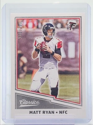 MATT RYAN 2017 CLASSICS FOOTBALL RED BACK FALCONS #25 /299 Q2756 - Image 1 of 2