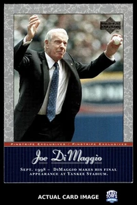 2001 Upper Deck Pinstripe Exclusives #JD52 JOE DIMAGGIO Yankees HOF EX-NM - Picture 1 of 4