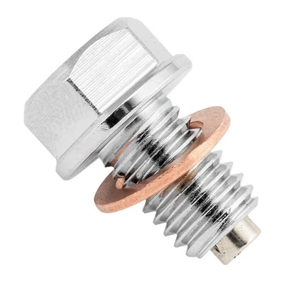 2003-2009 Kawasaki KX250F Dirt Bike Magnetic Oil Drain Plug [Steel] - Изображение 1 из 2