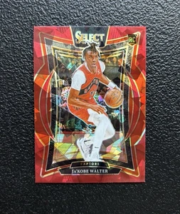 2024-25 Select Ja’KOBE WALTER Rookie Red Cracked Ice Prizm RC #96 SP! *Raptors - Picture 1 of 2
