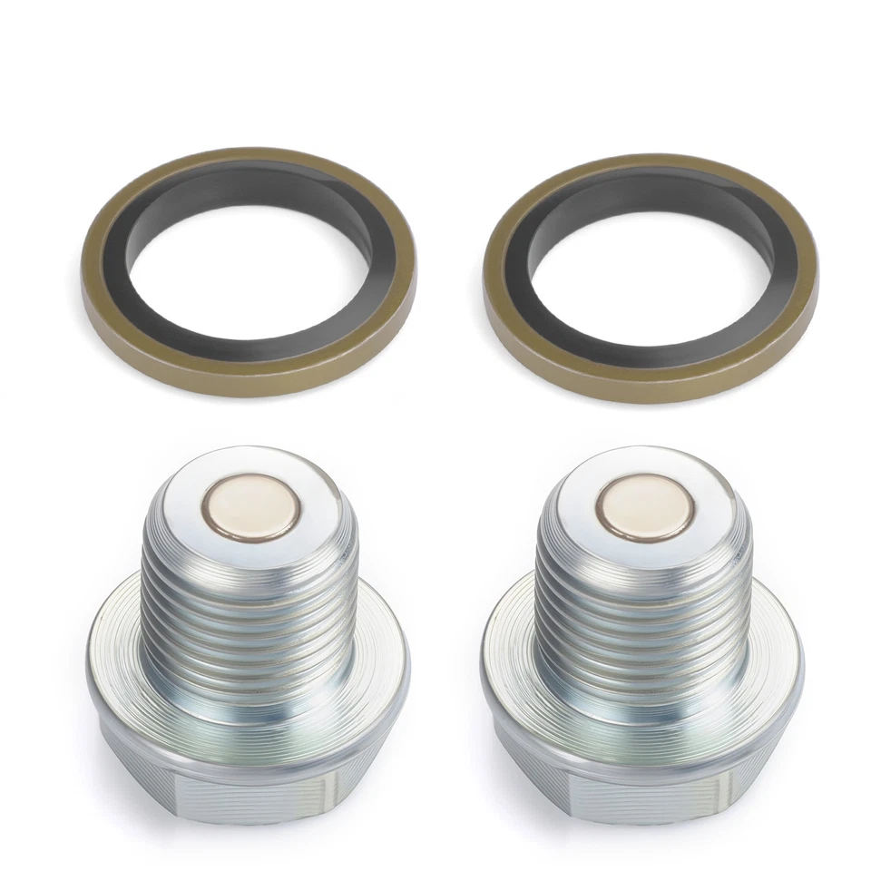 Tapón y junta de drenaje de aceite de 2 piezas para Suzuki GSX R600 GSX R750 GS1000 GS1100 SV1000 Foto 1 de 4