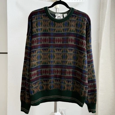 Vintage 1980’s Sears Roebuck & Co. Abstract Wool Sweater - Image 1 of 4