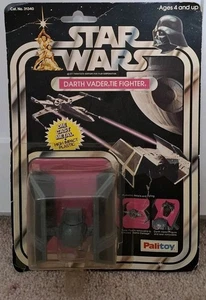 Vintage Star Wars Diecast Darth Vader Tie Fighter 1978 Hong Kong 12 Back Palitoy - Picture 1 of 24