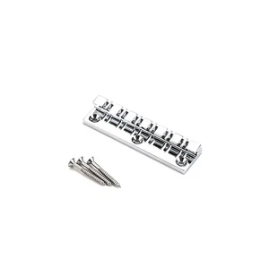12-String Metal Guitar Bridge Fixed Bridge Top Load Guitar Tailpiece Accessory - Picture 1 of 13