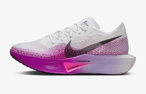 Nike Zoomx Vaporfly Next% 3 White Black-Vivid Purple DV4129-104 Mens Size 9.5 - Picture 1 of 8