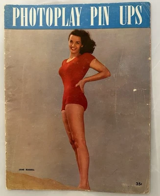 "Photoplay Pin Ups" magazine  1952, First number, Jane Russell on cover, +Monroe - Image 1 of 4